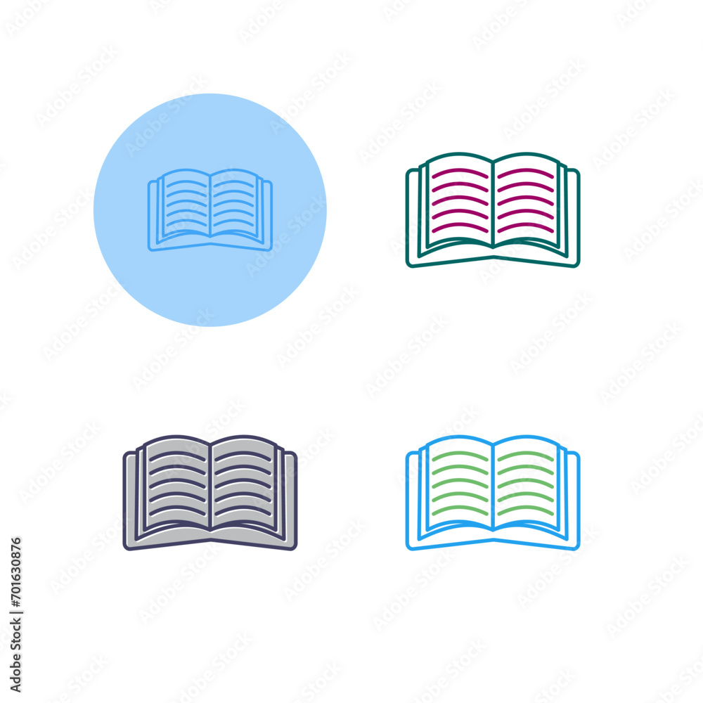 Open Book Vector Icon Open Book Vector Icon