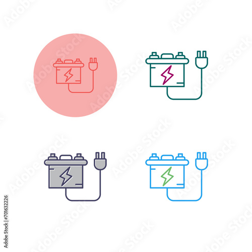 Battery charger Vector Icon