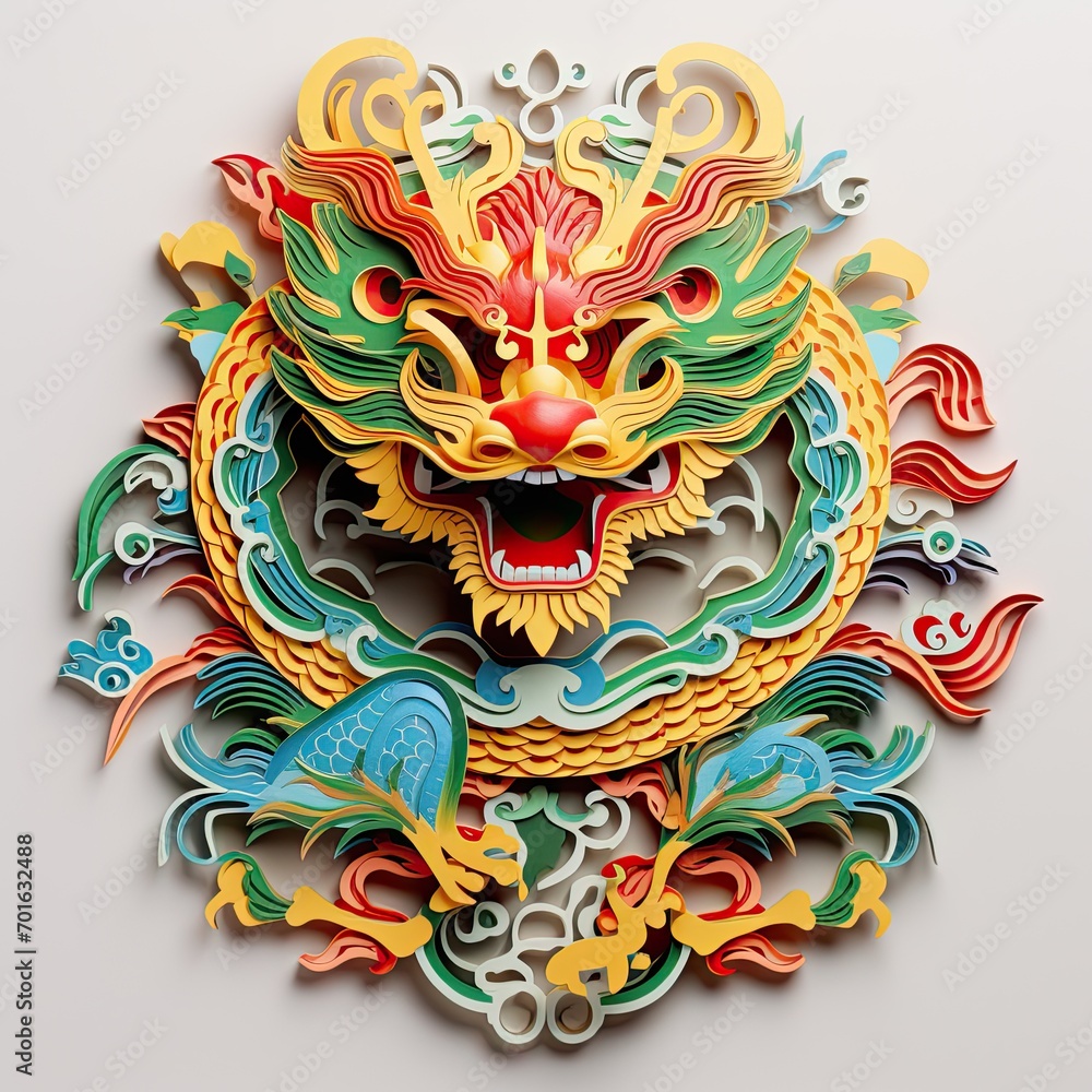 Fierce Dragon Wall Decoration