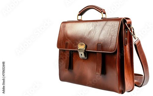 Professionals old Briefcase on Transparent Background photo