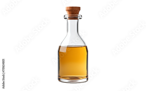Vinegar Bottle On Transparent Background.