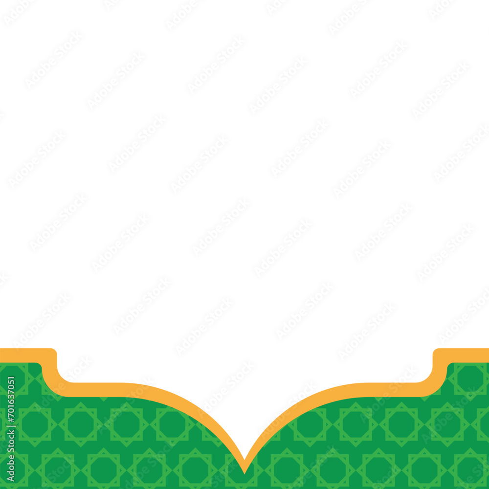 Obraz premium Islamic Footer