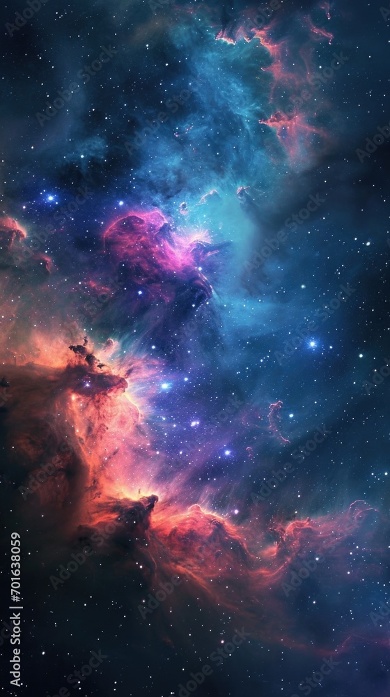 Space universe background . Vertical background