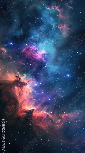 Space universe background . Vertical background