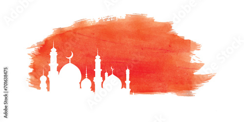 Ramadan kareem wishes or greeting card orange grunge Islamic background banner design with ramzan, ramazan, text, font, lamp, social media ramazan wishing or sale, advertisement, vector illustration