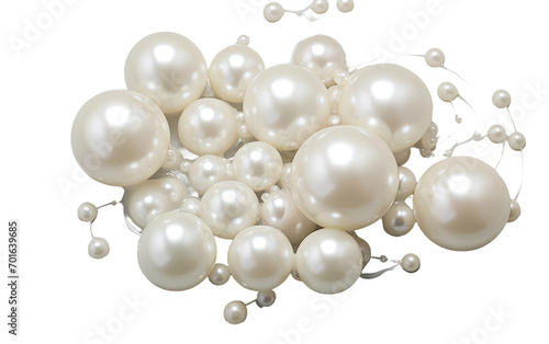 Quenched Pearls on Transparent Background