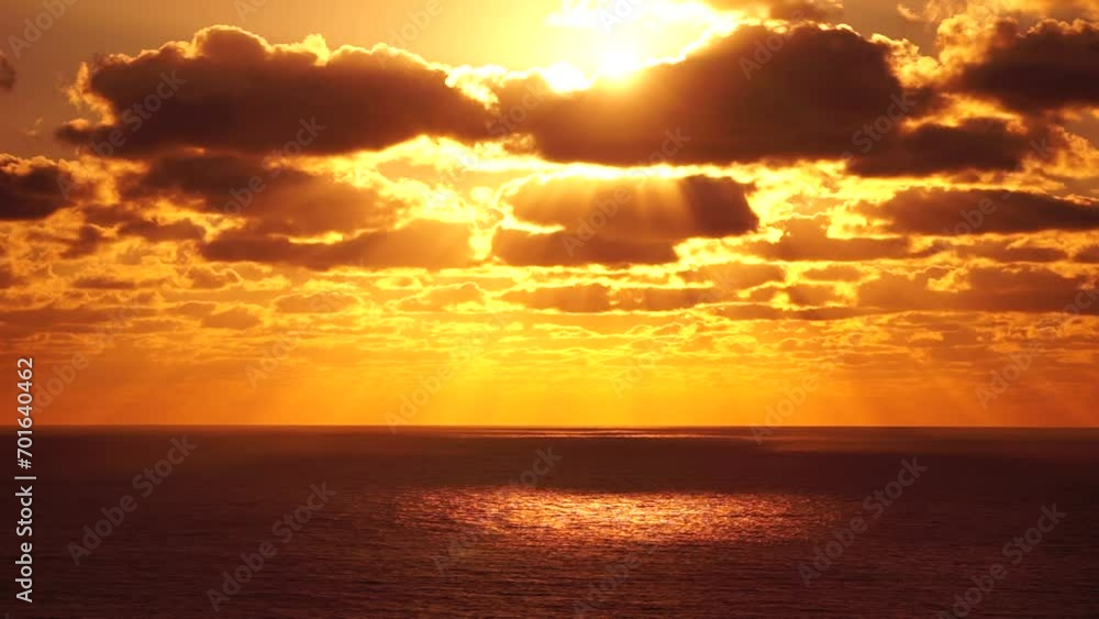 Aerial view. Dramatic sunset with sea and gloomy clouds. Abstract aerial nature summer ocean sunset sea and sky background. Horizon. Vacation, travel and holiday concept. Weather and climate change Aerial view. Dramatic sunset with sea and gloomy clouds. Abstract aerial nature summer ocean sunset sea and sky background. Horizon. Vacation, travel and holiday concept. Weather and climate change