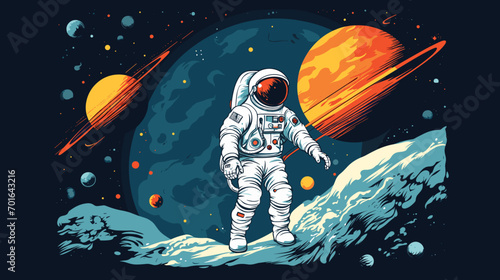 space tourism in a vector scene portraying commercial spacecraft and tourists experiencing the wonders of space. I