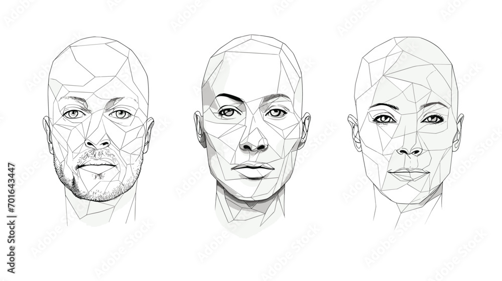 series of vector portraits depicting individuals who have overcome adversity. diverse range of faces, each telling a story of strength series of vector portraits depicting individuals who have overcome adversity. diverse range of faces, each telling a story of strength