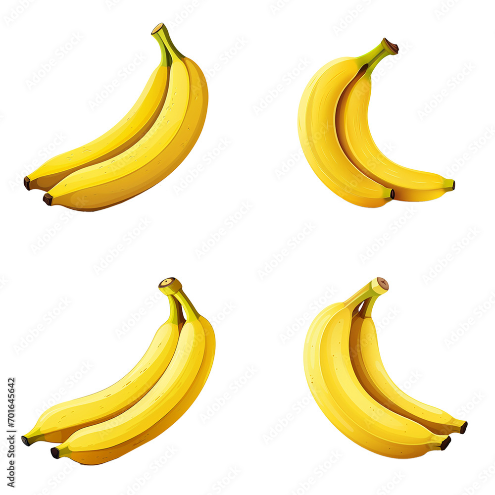 set collection banana Artificial Intelligence Generative