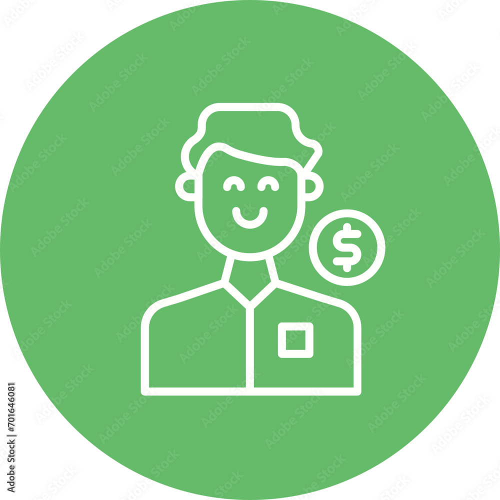 Client Male Line Icon