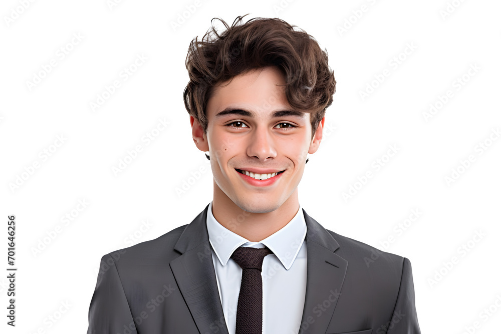 Portrait of a smiling young business man, isolated on white background Portrait of a smiling young business man, isolated on white background