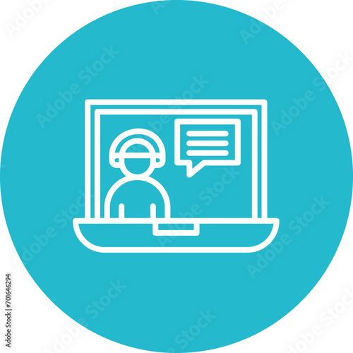 Tutoring Line Icon