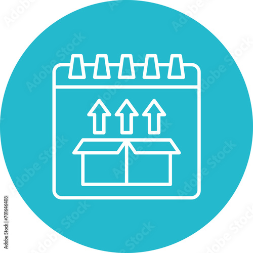 Day Release Line Icon