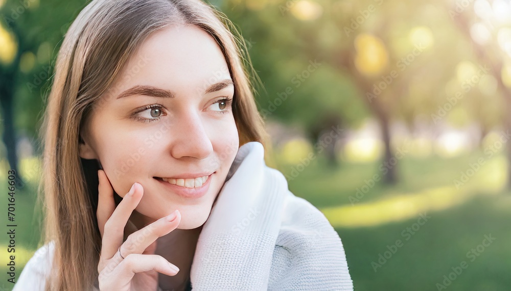 Gentle Touch, Warm Light - Park Daydreaming with Copyspace Gentle Touch, Warm Light - Park Daydreaming with Copyspace