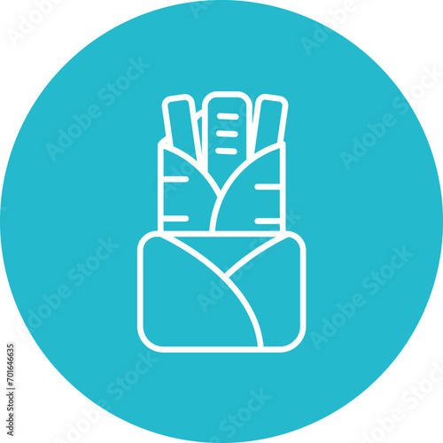 Chimichanga Line Icon