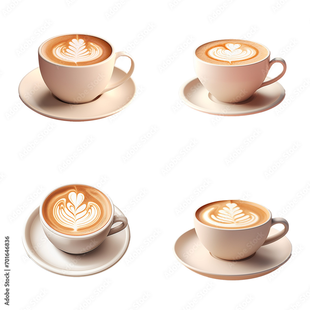 Obraz premium set collection coffee Artificial Intelligence Generative