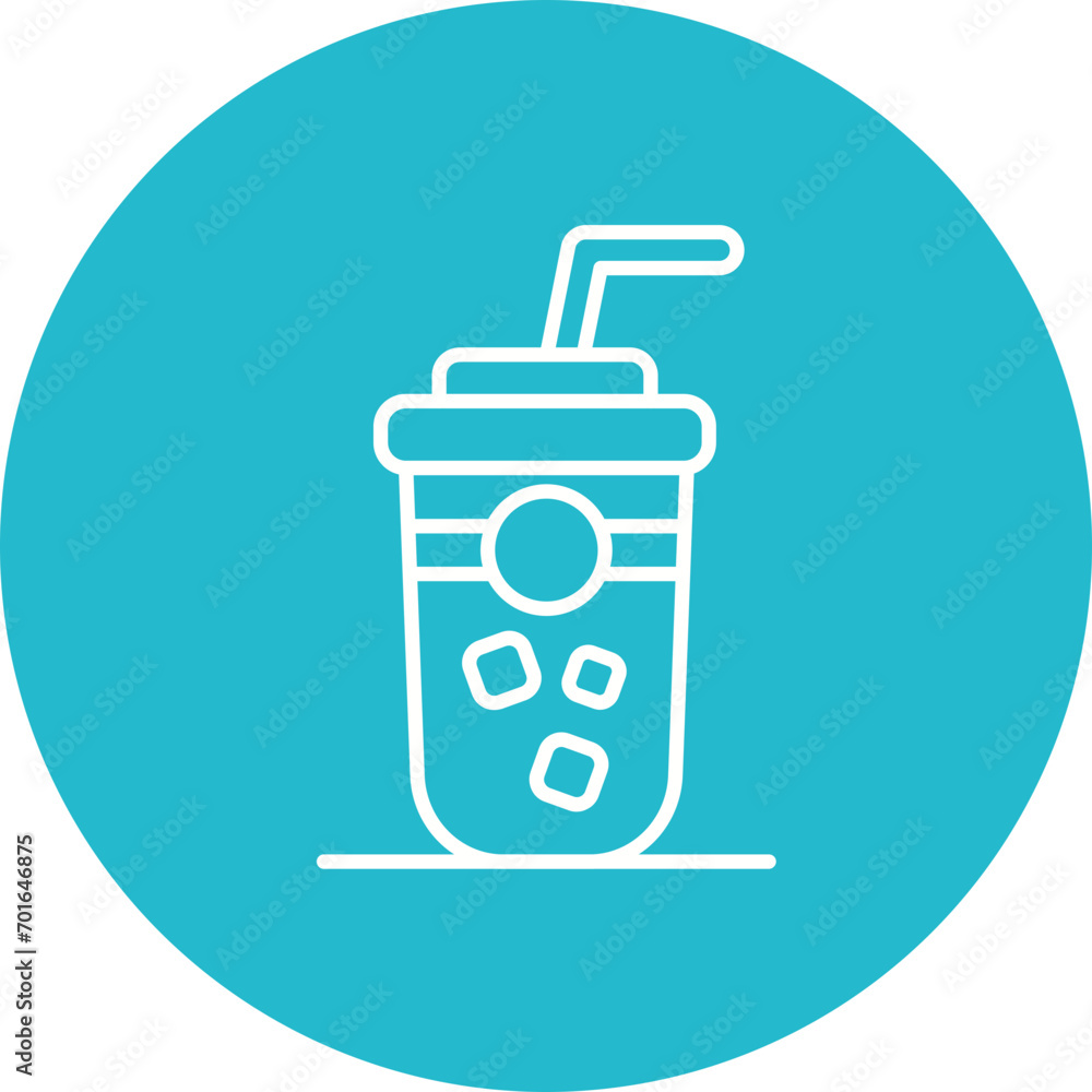 Smoothie Line Icon Smoothie Line Icon