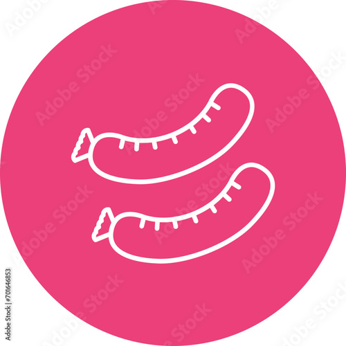 Sausage Line Icon
