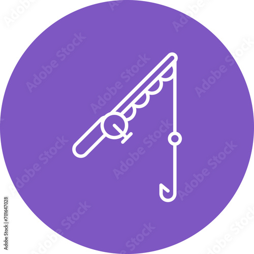 Fishing Rod Line Icon