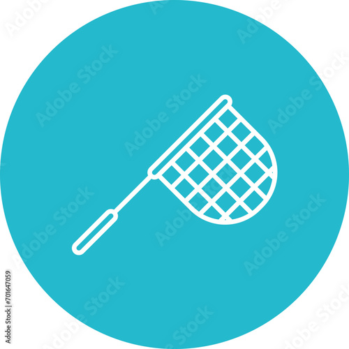 Hand Net Line Icon