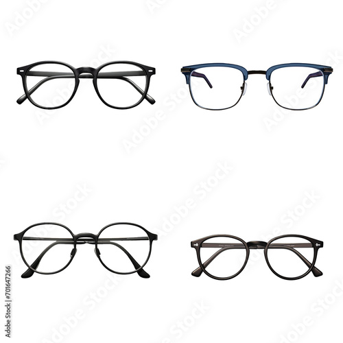 set collection glasses Artificial Intelligence Generative