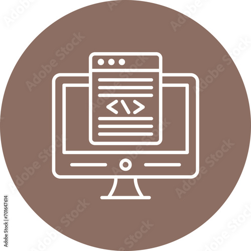 Front End Development Line Icon