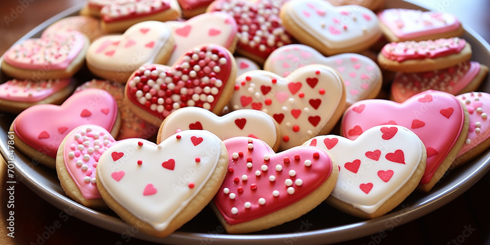 Postcards o invitations for Valentine's, mother's day,weddings. heart-shaped sweets, cookies Postcards o invitations for Valentine's, mother's day,weddings. heart-shaped sweets, cookies