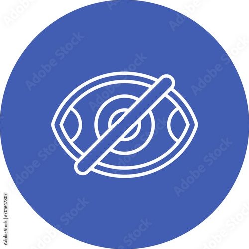 Hiding Line Icon