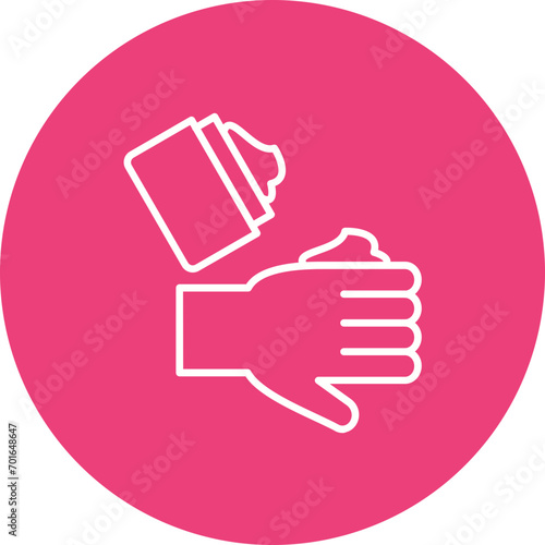 Applying Creme Line Icon