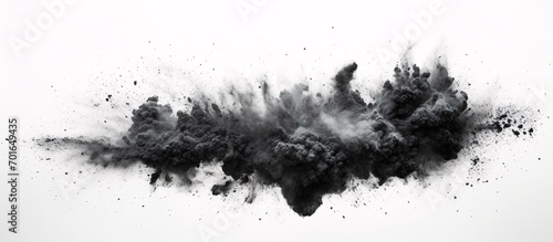 Abstract smoke splash background, dust splash concept illustration © lin