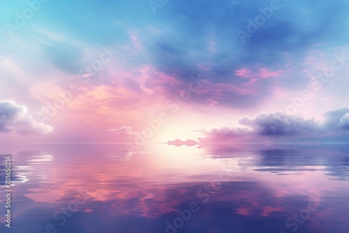 Romantic sky cloud scene, Valentine's Day fantasy love concept illustration © lin