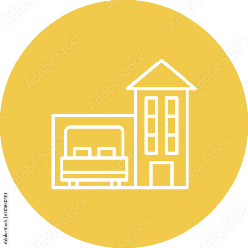 Accommodation Line Icon