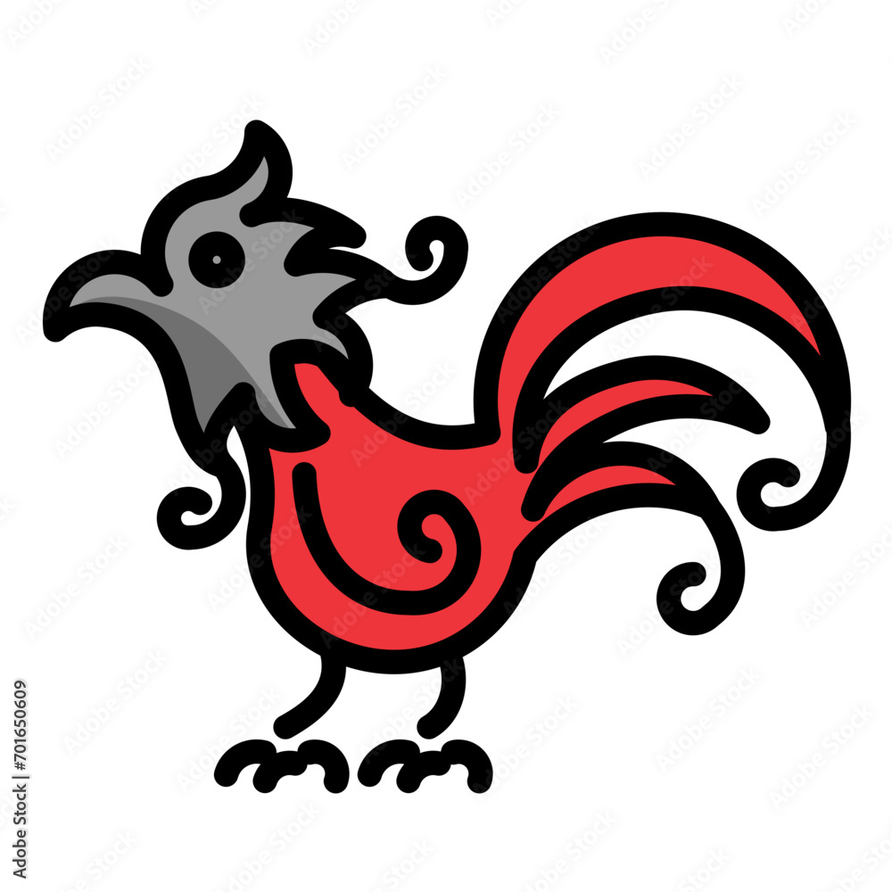 Rooster Zodiac Icon