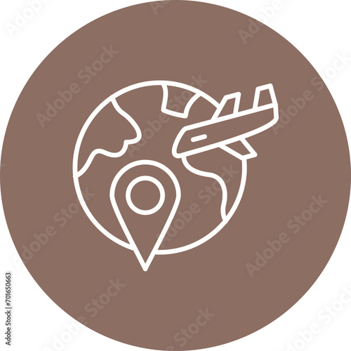 International Tourism Line Icon