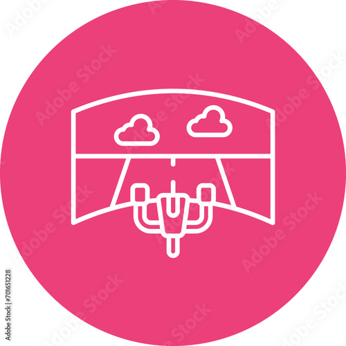 Motion Simulator Line Icon