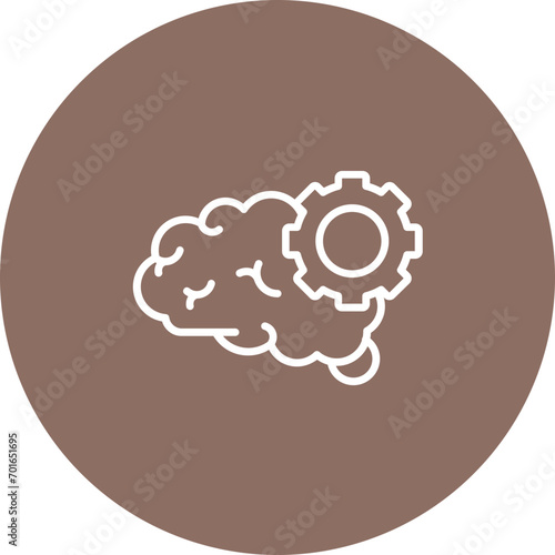 Technical Thinking Line Icon