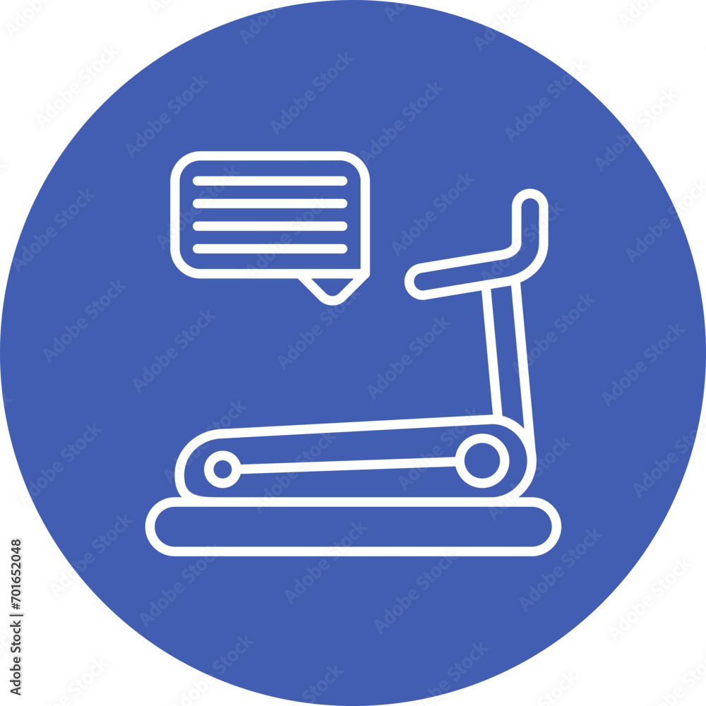 Treadmill Desk Line Icon Treadmill Desk Line Icon