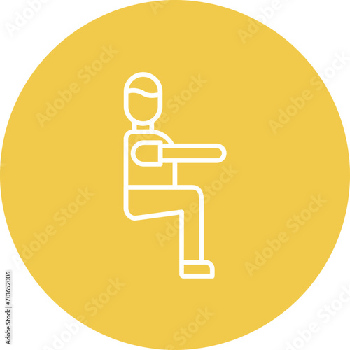 Squats Line Icon