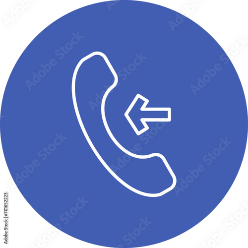 Incoming Line Icon
