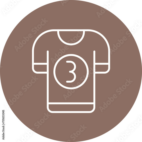 Field Hockey Jersey Line Icon