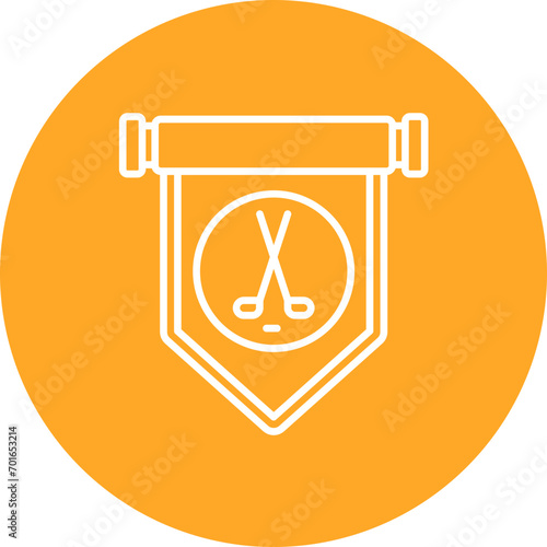 Hockey Tournament Line Icon