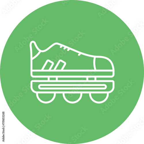 Rollerblades Line Icon