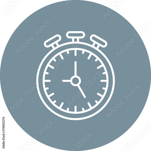 Stopwatch Line Icon