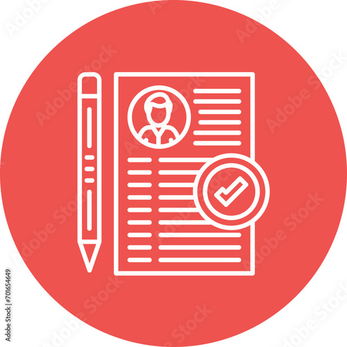 Enrolment Line Icon