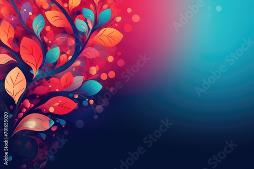 Abstract floral background with place for your text. February 29, Rare Disease Day