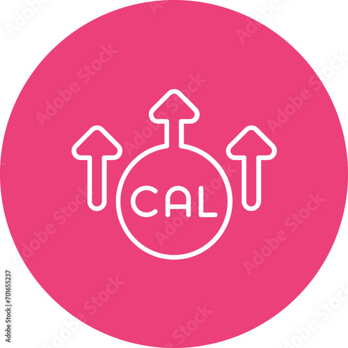 Calorie Intake Line Icon