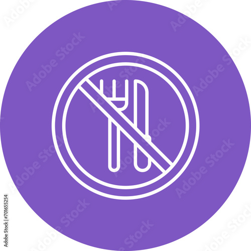 Fasting Line Icon