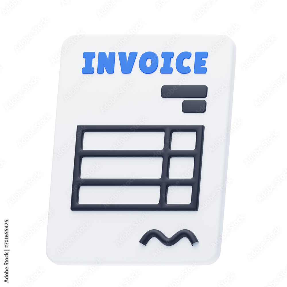 Elevated Billing Visuals 3D Invoice Document. 3D Invoice Bill Representation.
3d illustration, 3d element, 3d rendering. 3d visualization isolated on a transparent background Elevated Billing Visuals 3D Invoice Document. 3D Invoice Bill Representation.
3d illustration, 3d element, 3d rendering. 3d visualization isolated on a transparent background