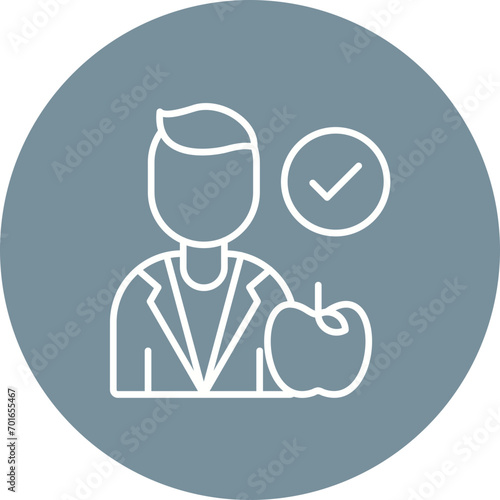 Rational Nutrition Line Icon